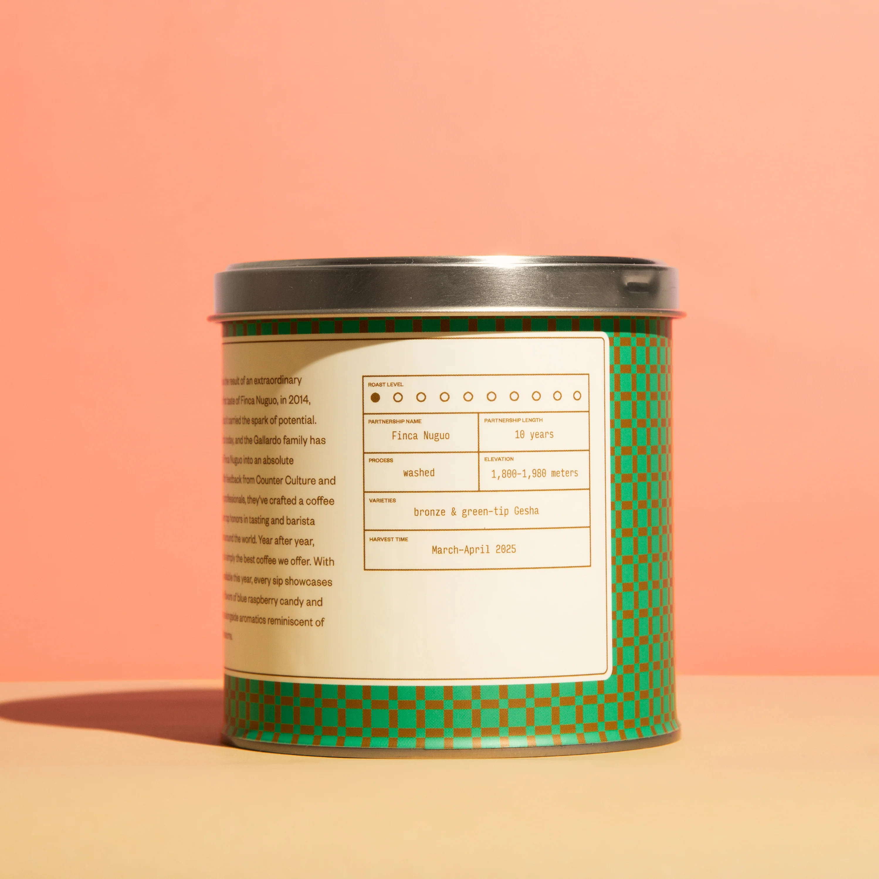 Finca Nuguo - Gesha Variety 4oz Tin - Image 4